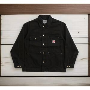 Carhartt Men's WIP Nash USA Work In Progress Black Jacket NOWT